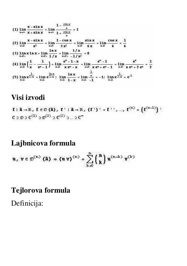 diferencijalni racun